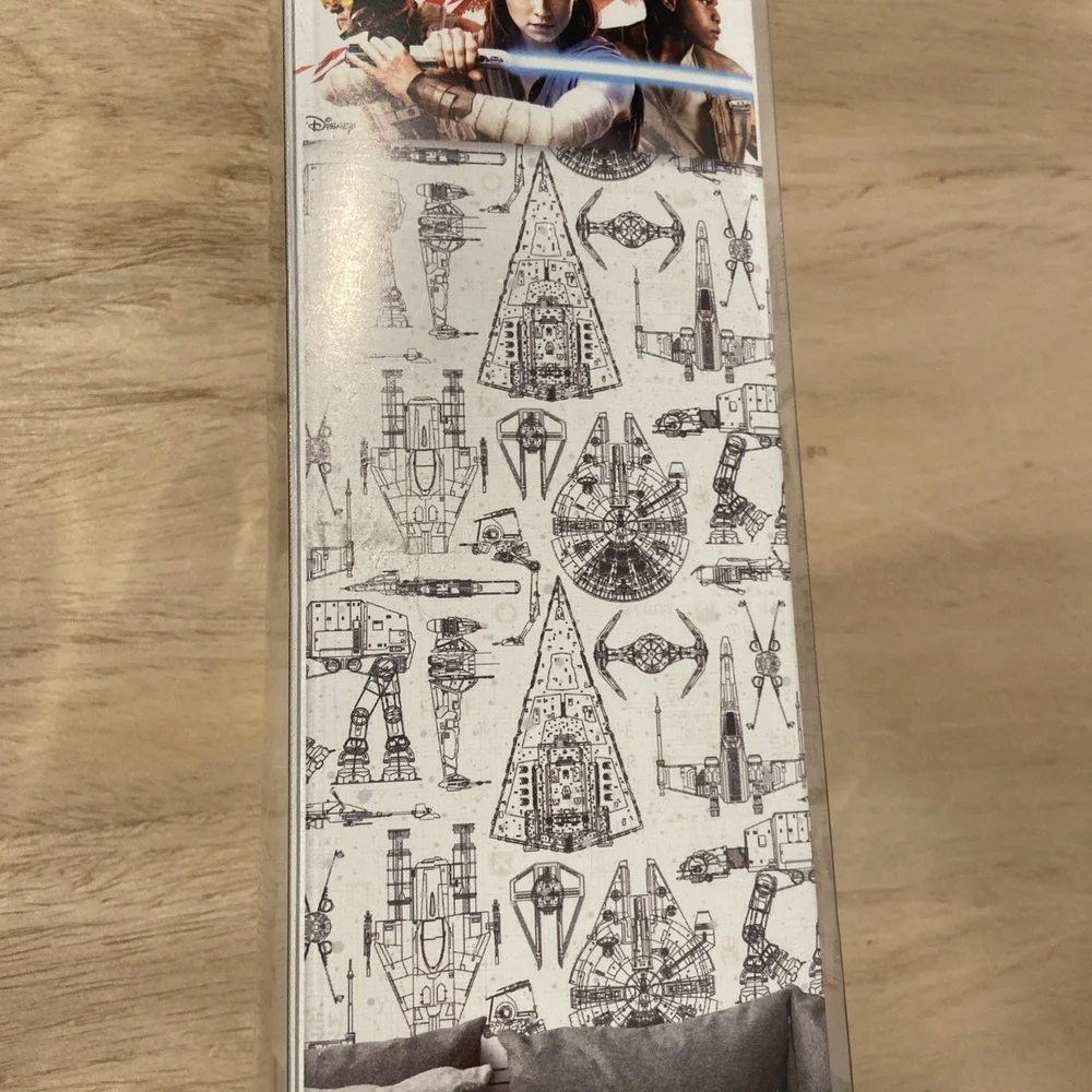 RoomMates RMK11036WP Star Wars Blueprint Black & White Peel and Stick Wallpap...